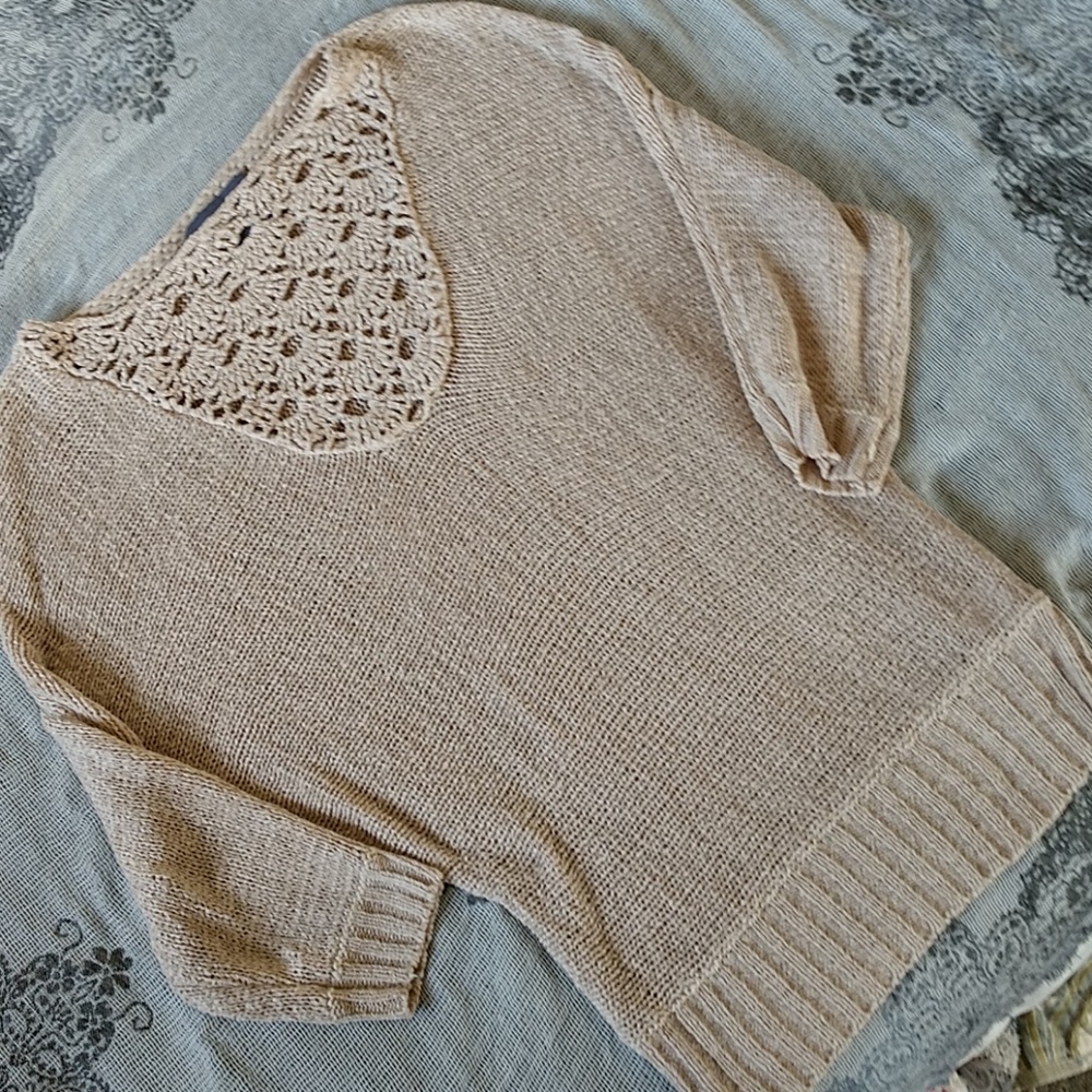 Paper Crane Crochet Sweater